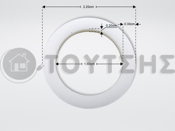 ΦΛΑΝΤΖΑ TEFLON Φ 16Χ22Χ2ΜΜ image