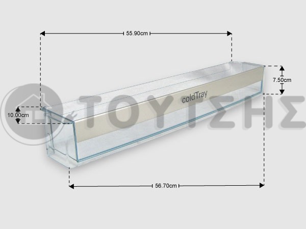 ΓΝΗΣΙΑ ΜΠΟΥΚΑΛΟΘΗΚΗ COLD TRAY ΠΟΡΤΑΣ ΣΥΝΤΗΡΗΣΗΣ ΨΥΓΕΙΟΥ PITSOS  SIEMENS NEFF 11012409 image