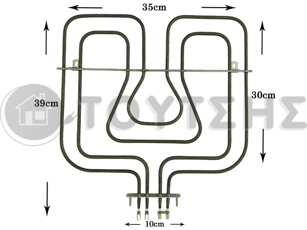 ΑΝΤΙΣΤΑΣΗ ΚΟΥΖΙΝΑΣ ΑΝΩ ΜΕΡΟΣ AEG ZANUSSI 800+1650W 3570411037 image