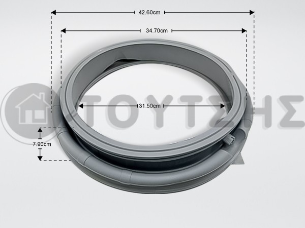 ΛΑΣΤΙΧΟ ΠΟΡΤΑΣ ΠΛΥΝΤΗΡΙΟΥ ΡΟΥΧΩΝ  SAMSUNG DC64-02016A image