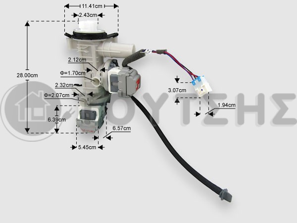 ΓΝΗΣΙΑ ΑΝΤΛΙΑ ΠΛΥΝΤΗΡΙΟY ΡΟΥΧΩΝ SAMSUNG DC97-16645G image