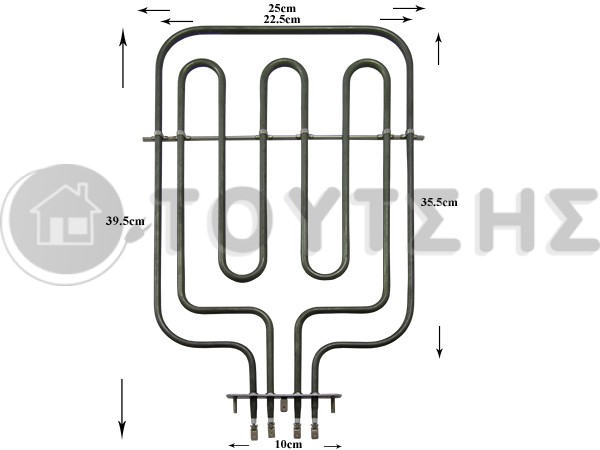 ΑΝΤΙΣΤΑΣΗ ΚΟΥΖΙΝΑΣ ΑΝΩ SMEG WHIRLPOOL 2050W (650W/1400W) 806890372 image