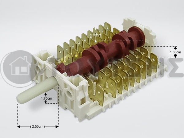 ΔΙΑΚΟΠΤΗΣ ΕΠΙΛΟΓΗΣ ΦΟΥΡΝΟΥ SIEMENS 8 ΘΕΣΕΩΝ 10+9 ΕΠΑΦΕΣ 00424123 image