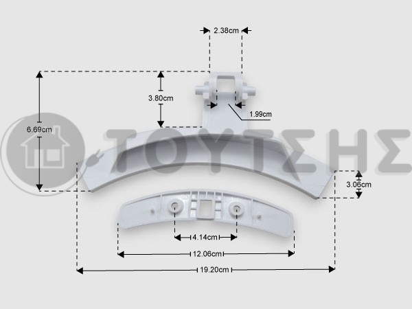 ΚΛΕΙΣΤΡΟ ΠΛΥΝΤΗΡΙΟΥ ΡΟΥΧΩΝ AEG ZANUSSI 4055137402 image