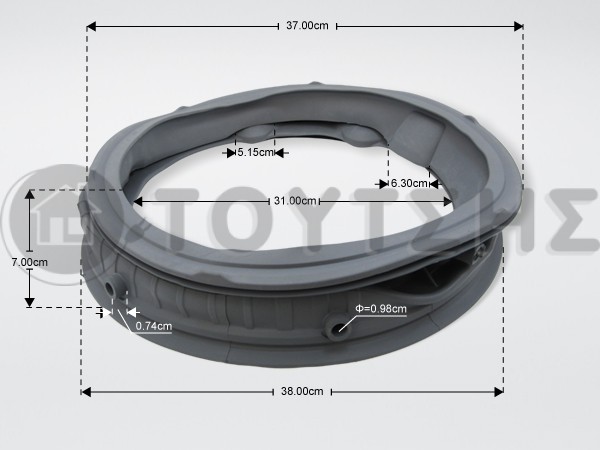 ΛΑΣΤΙΧΟ ΠΟΡΤΑΣ ΠΛΥΝTΗΡΙΟΥ ΡΟΥΧΩΝ LG MDS66651602 image