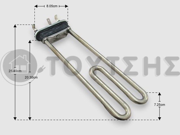 ΑΝΤΙΣΤΑΣΗ ΠΛΥΝΤΗΡΙΟY ΡΟΥΧΩΝ CANDY INOX ΚΑΔΟΣ 230V 1850W 90457722 image