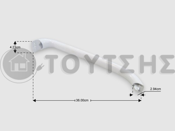 ΧΕΙΡΟΛΑΒΗ ΨΥΓΕΙΟY SIEMENS BOSCH 36,5CM 00498031 image