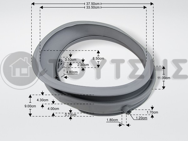 ΛΑΣΤΙΧΟ ΠΟΡΤΑΣ ΠΛΥΝΤΗΡΙΟΥ ΡΟΥΧΩΝ CANDY 43020485 image