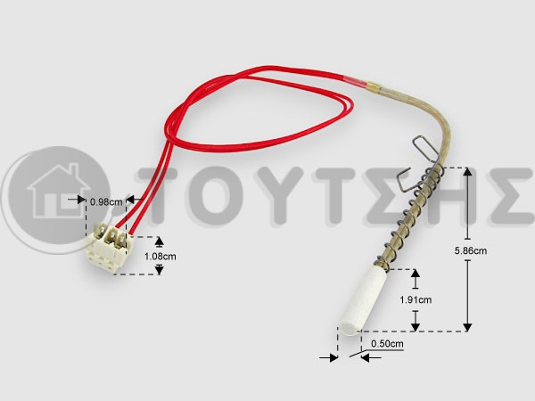 ΓΝΗΣΙΟ ΑΙΣΘΗΤΗΡΙΟ ΘΕΡΜΟΚΡΑΣΙΑΣ ΦΟΥΡΝΟΥ PTC 550C BOSCH NEFF SIEMENS 632716 image