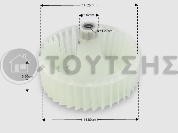 ΓΝΗΣΙΑ ΦΤΕΡΩΤΗ ΤΟΥΡΜΠΙΝΑΣ ΣΤΕΓΝΩΤΗΡΙΟΥ SAMSUNG DC93-00873A image