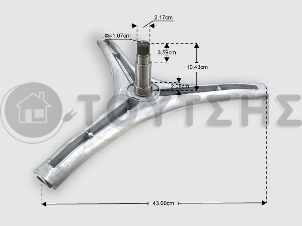 ΑΞΟΝΑΣ ΠΛΥΝΤΗΡΙΟΥ ΡΟΥΧΩΝ LG 4434ER1004A image