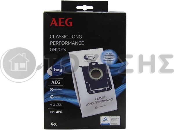 ΣΑΚΟΥΛΑ ΣΚΟΥΠΑΣ AEG LONG PERFORMANCE GR201S SET 4 ΤΕΜ image