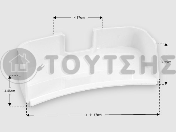 ΥΠΟΔΟΧΗ ΚΛΕΙΣΤΡΟΥ ΠΛΥΝΤΗΡΙΟY ΡΟΥΧΩΝ SAMSUNG ΓΚΡΙ DC63-00924A image