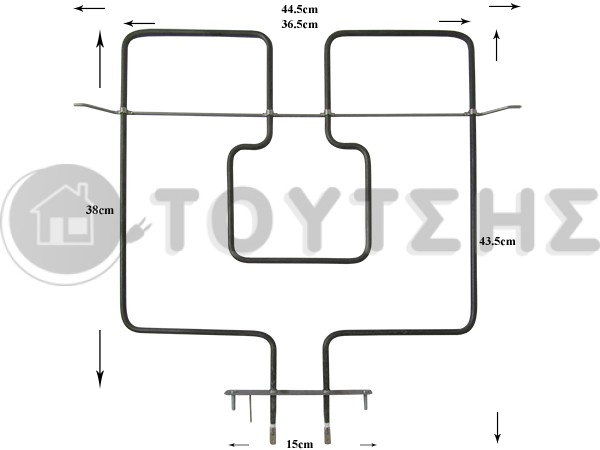 ΑΝΤΙΣΤΑΣΗ ΚΟΥΖΙΝΑΣ ΑΝΩ MEΡΟΣ 1400W 230V WHIRLPOOL 480121104179 image