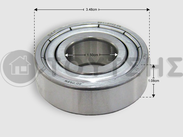 ΡΟΥΛΕΜΑΝ ΠΛΥΝΤΗΡΙΟY ΡΟΥΧΩΝ 6202ZZ SKF 15x35x11 image