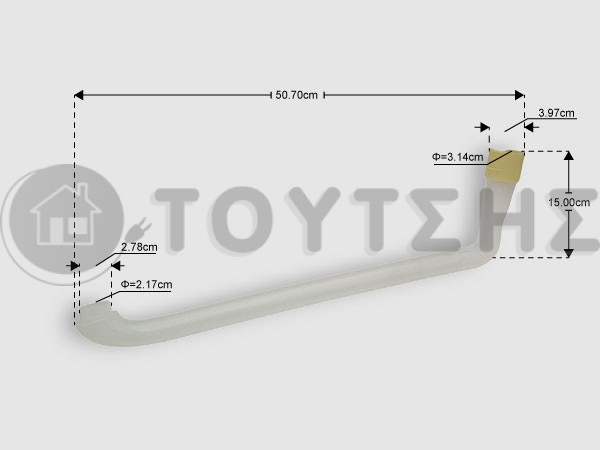 ΓΝΗΣΙΟΣ ΣΩΛΗΝΑΣ ΠΛΥΝΤΗΡΙΟΥ ΠΙΑΤΩΝ AEG ZANUSSI ELECTROLUX 1528120007 image