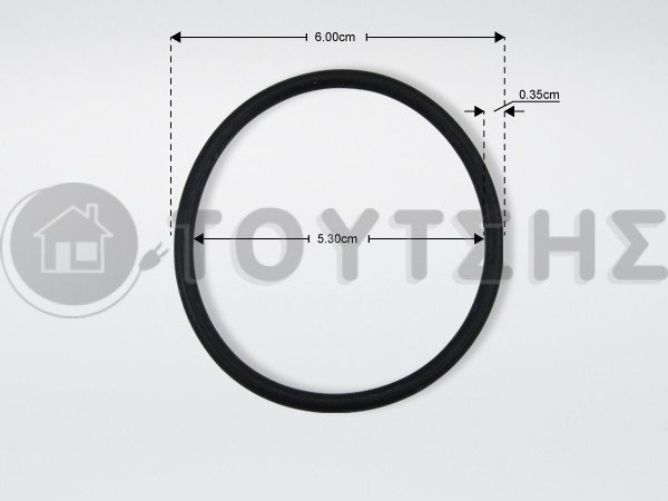 ΦΛΑΝΤΖΑ O-RING ΠΑΧΟΣ 3,53Χ53,57ΜΜ image
