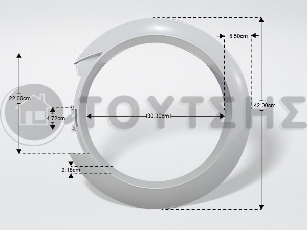 ΠΛΑΙΣΙΟ ΠΟΡΤΑΣ ΠΛΥΝΤΗΡΙΟΥ ΡΟΥΧΩΝ SIEMENS BOSCH 663163 image