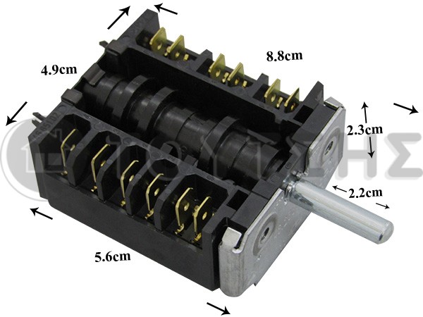 ΔΙΑΚΟΠΤΗΣ ΕΠΑΓ.ΦΟΥΡΝΟΥ TECNOEKA 0-4 ΘΕΣΕΩΝ EGO 16A 250V image