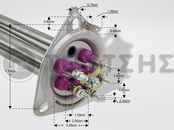 ΑΝΤΙΣΤΑΣΗ ΜΠΟΙΛΕΡ ΕΠΑΓΓ.ΠΛ.ΠΙΑΤΩΝ 4500W 230/230V L30CM image