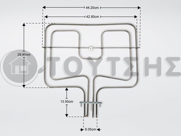 ΑΝΤΙΣΤΑΣΗ ΚΟΥΖΙΝΑΣ AEG ZANUSSI ELECTROLUX ΚΑΤΩ ΜΕΡΟΣ 1000/1700W 230V 3570797047 image