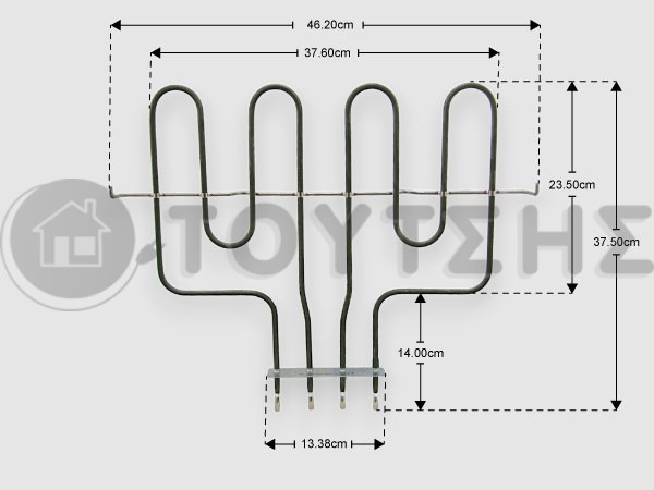 ΑΝΤΙΣΤΑΣΗ ΦΟΥΡΝΟΥ ΑΝΩ ΜΕΡΟΣ WHIRLPOOL 2660W 230V  C00230133 image