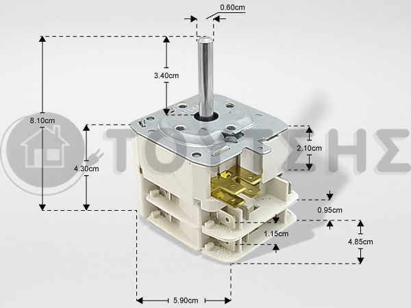 ΧΡΟΝΟΔΙΑΚΟΠΤΗΣ ΕΠΑΓΓ.ΦΟΥΡΝΟΥ 2 ΕΠΑΦΩΝ SMEG 818800079 image