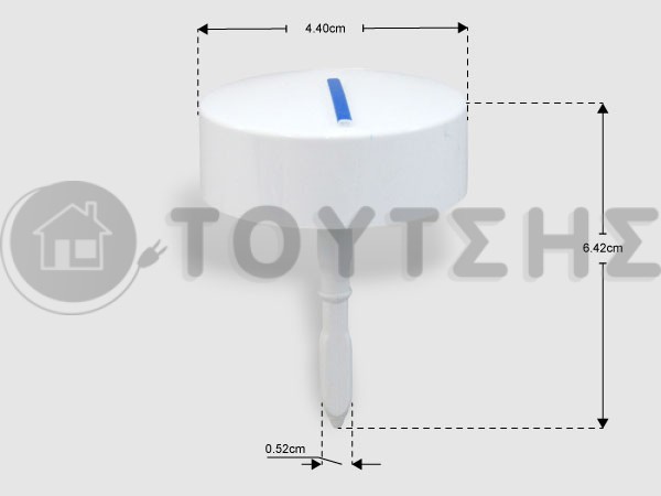 ΓΝΗΣΙΟ ΚΟΥΜΠΙ ΠΡΟΓΡΑΜΜΑΤΟΣ ΠΛΥΝΤΗΡΙΟΥ WHIRLPOOL INDESIT C00523758 image