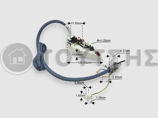 ΓΝΗΣΙΟ ΚΑΛΥΜΜΑ ΠΛΑΚΑΣ ΣΙΔΗΡΟΥ ΜΕ ΚΑΛΩΔΙΟ TEFAL CS-0000034 image