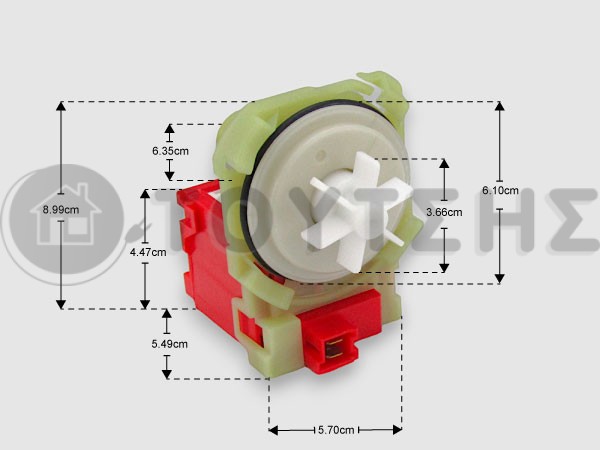 ΑΝΤΛΙΑ ΠΛΥΝΤΗΡΙΟΥ ΡΟΥΧΩΝ SIEMENS 4 KOYΜΠΩΜΑΤΑ 00144484 image