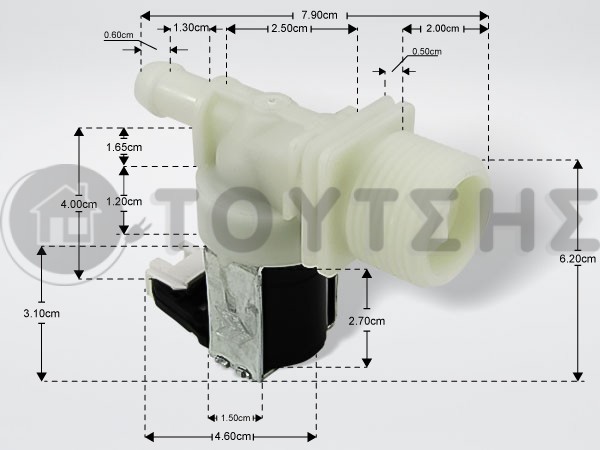 ΒΑΛΒΙΔΑ ΠΛΥΝΤΗΡΙΟY ΡΟΥΧΩΝ WHIPLROOL ΜΟΝΗ 480140102032 image