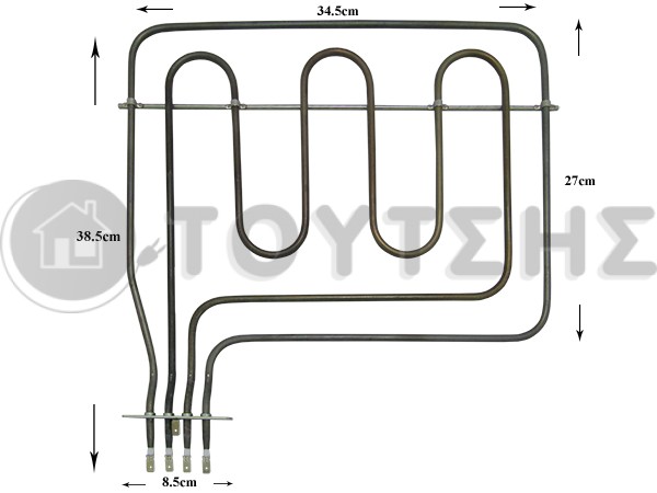 ΑΝΤΙΣΤΑΣΗ ΚΟΥΖΙΝΑΣ ΑΝΩ SIEMENS 900+1600W 230V 00360721 image