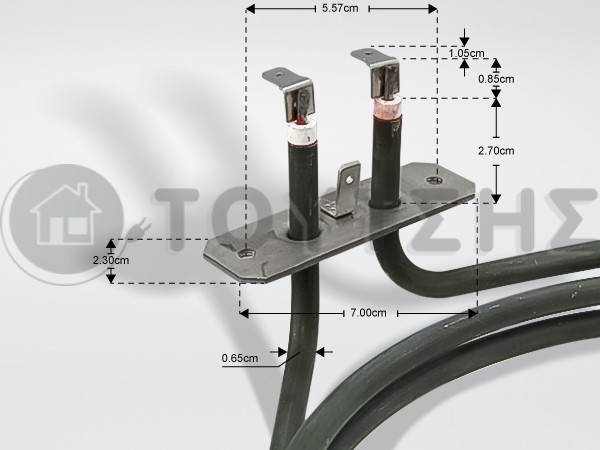 ΑΝΤΙΣΤΑΣΗ ΚΟΥΖΙΝΑΣ ΑΕΡ/ΜΗ SIEMENS BOSCH 2500W 480484 image