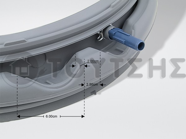 ΛΑΣΤΙΧΟ ΠΟΡΤΑΣ ΠΛΥΝΤΗΡΙΟΥ ΡΟΥΧΩΝ ARCELIK BEKO 2946502400 image