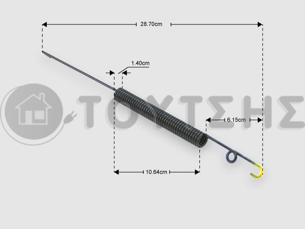 ΕΛΑΤΗΡΙΟ ΠΟΡΤΑΣ ΠΛΥΝΤΗΡΙΟΥ ΠΙΑΤΩΝ AEG ELECTROLUX 1527529000 image