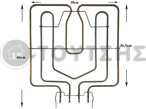 ΑΝΤΙΣΤΑΣΗ ΚΟΥΖΙΝΑΣ ΚΑΤΩ SIEMENS 1100W 230V 00471372 image