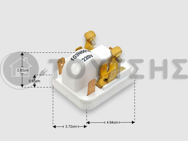 ΡΕΛΕ ΨΥΓΕΙΟ ΟΙΚΙΑΚΟY DANFOSS 103N0016 1/8HP image