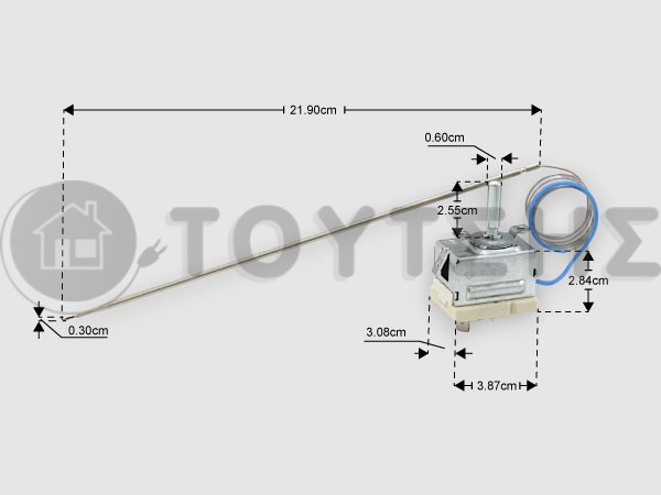 ΓΝΗΣΙΟΣ ΘΕΡΜΟΣΤΑΤHΣ ΚΟΥΖΙΝΑΣ AEG ZANUSSI 140185484015 image