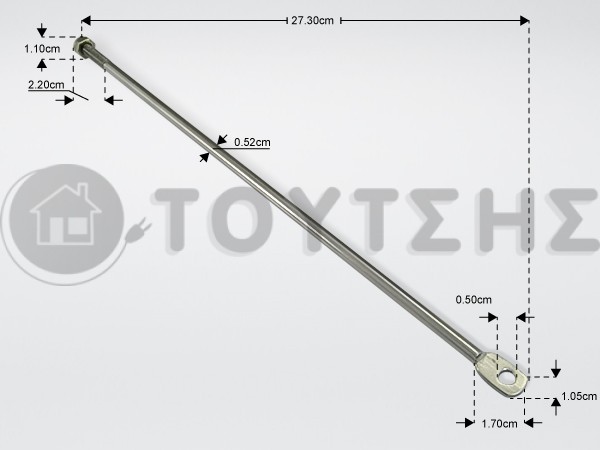 ΝΤΙΖΑ ΠΟΡΤΑΣ ΕΠΑΓΓ ΠΛ ΠΙΑΤΩΝ 270ΜΜ image