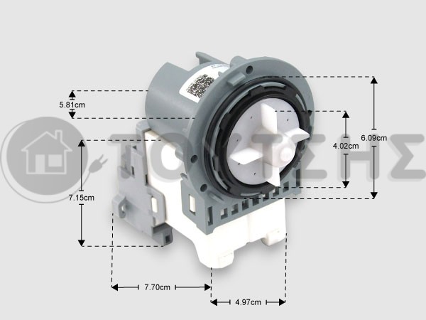 ΓΝΗΣΙΑ ΑΝΤΛΙΑ ΠΛΥΝΤΗΡΙΟY SAMSUNG DC31-00187A image