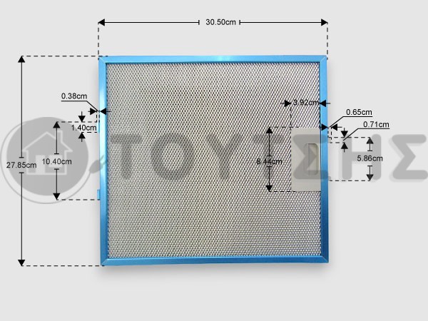 ΓΝΗΣΙΟ ΜΕΤΑΛΛΙΚΟ ΦΙΛΤΡΟ ΑΠΟΡΡΟΦΗΤΗΡΑ BOSCH SIEMENS NEFF 11023046 image