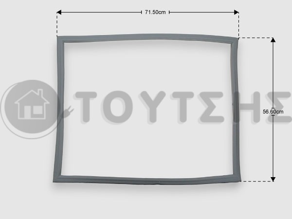 ΓΝΗΣΙΟ ΛΑΣΤΙΧΟ ΓΚΡΙ ΠΟΡΤΑΣ ΚΑΤΑΨΥΞΗΣ BOSCH PITSOS SIEMENS 773567 image