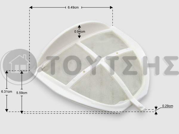 ΓΝΗΣΙΟ ΦΙΛΤΡΟ ΒΡΑΣΤΗΡΑ TEFAL KO3000 MS-621364 image