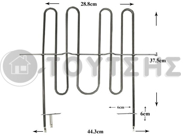 ΑΝΤΙΣΤΑΣΗ ΦΟΥΡΝΟΥ ARISTON INDESIT ΑΝΩ GRILL 2700W 098400 image