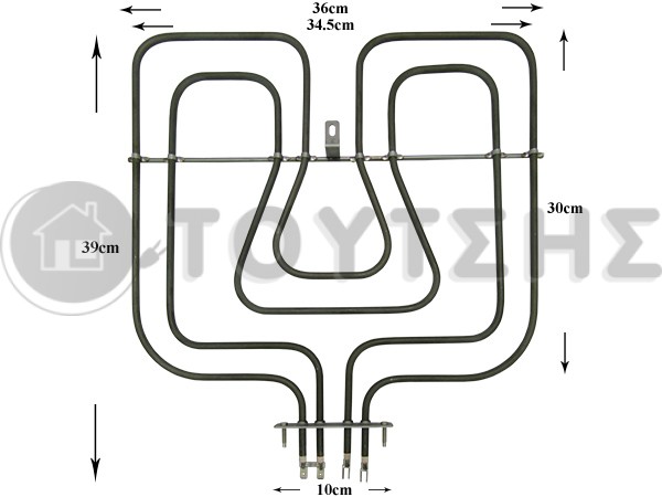 ΑΝΤΙΣΤΑΣΗ ΚΟΥΖΙΝΑΣ ΑΝΩ ΜΕΡΟΣ AEG ELECTROLUX 800/1650W 357077002 image