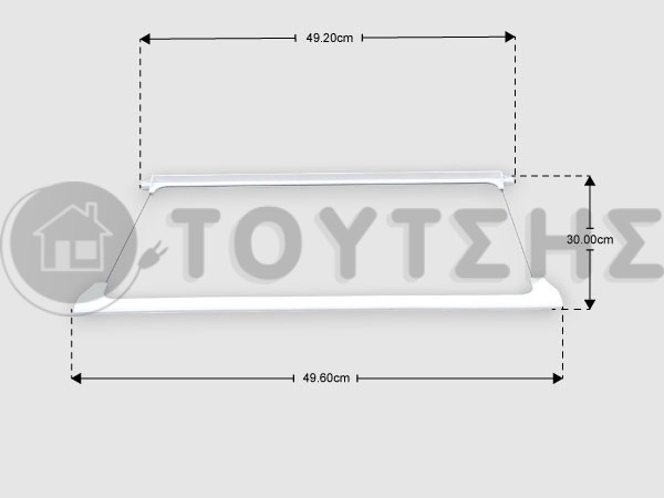 ΓΝΗΣΙΟ ΡΑΦΙ ΓΥΑΛΙΝΟ ΨΥΓΕΙΟΥ BEKO 4659370100 image