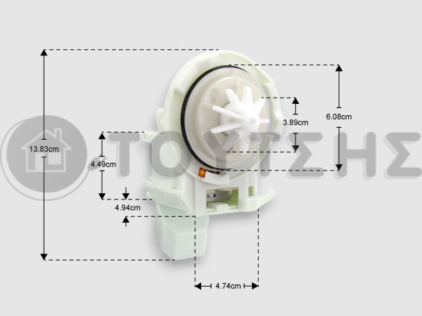 ΑΝΤΛΙΑ ΑΠΟΧΕΤΕΥΣΗΣ ΠΛΥΝΤΗΡΙΟΥ ΠΙΑΤΩΝ SIEMENS BOSCH 00165261 image