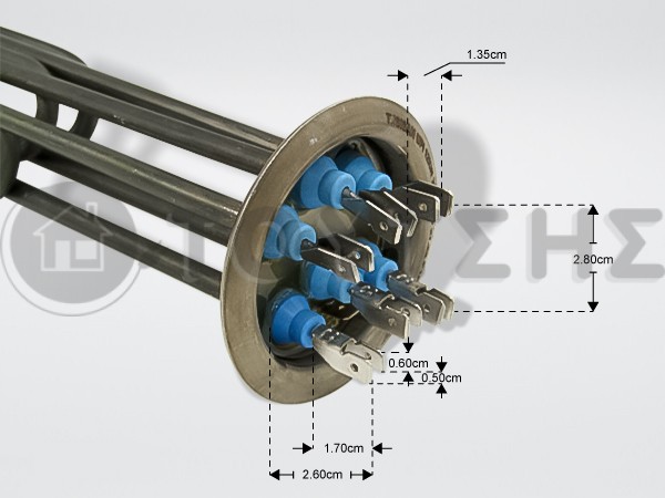 ΑΝΤΙΣΤΑΣΗ ΜΠΟΙΛΕΡ ΕΠΑΓΓ.ΠΛ.ΠΙΑΤΩΝ 12000W 380/220V L45CM image