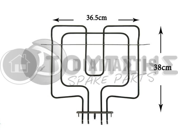 ΑΝΤΙΣΤΑΣΗ ΚΟΥΖΙΝΑΣ ΑΝΩ ΜΕΡΟΣ-ΓΚΡΙΛ WHIRLPOOL 900+1600W 481225998466 image