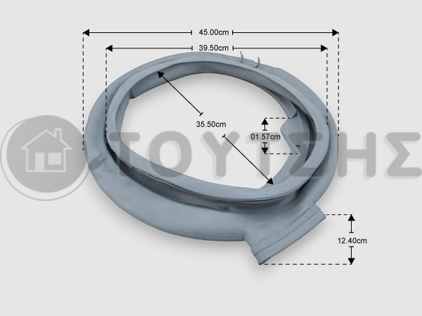 ΓΝΗΣΙΟ ΛΑΣΤΙΧΟ ΠΟΡΤΑΣ ΠΛΥΝΤΗΡΙΟΥ ARISTON INDESIT WHIRLPOOL HOT POINT C00262670 image